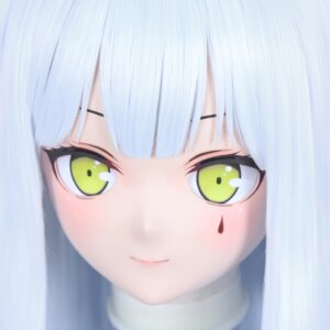 Customize Character Female/Girl Resin Kig Full Head With Lock Anime Cosplay Japanese Anime Kigurumi Mask