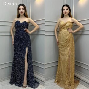 Customized Women Prom Gown Formal Dearin Sweetheart A-line Floor Length Skirts Draped Beading Sleeveless Bespoke Occasion Dresse