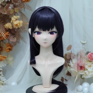 (NFD38–48)Customize Full Head With Lock Pretty Female/Girl Japanese Animego Character Kig Cosplay Kigurumi Mask Crossdress Doll