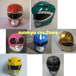 Kyoryu Sentai Zyuranger  Ranger White Red Blue Pink Green  Cosplay Custom Size Halloween helmet mask  resin material