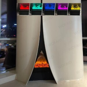 3D Atomized Fireplace With Colorful Flame ECO Decorative Customized Mist Intelligent Indoor Electric Water Vapor Fireplace
