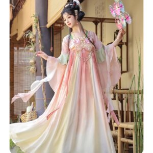 Spring New Han Costume Women’s Chest Elements and Summer Hanfu Daily Elegant