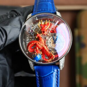 High-end Celestial Flywheel Asian Dragon Mechanical Wristwatch Limited Edition Fashion Top Watch