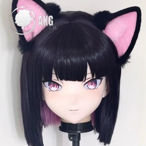 (AL432)Customize Character Crossdressing Female/Girl Resin Full/Half Head With Lock Anime Cosplay Japanese Animego Kigurumi Mask