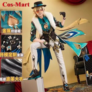 Cos-Mart Honkai: Star Rail Aventurine Sir Cosplay Costume High Quality NiuSkin Party Role Play Clothing Female Game