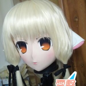 (KM91819)Top Quality Handmade Female Resin Full Face Chobits Eruda Cosplay Mask Kigurumi Crossdresser Doll