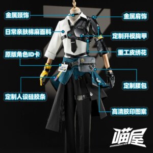 CosAn Hot Game Zenless Zone Zero qianyuyouzhen Cosplay Costume Fashion Battle Uniforms Activity Party Role Play Clothing Male