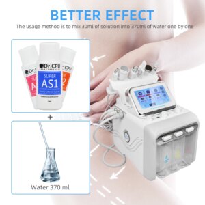 6in1 Multifunctional Water Coagulation Oxygen Micro Grinder H2o2 Deep Cleansing, Shrinking Pores, Lifting and Firming