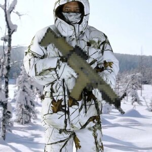 Snow Camouflage Winter Suit Outdoor Biomimetic  Guise