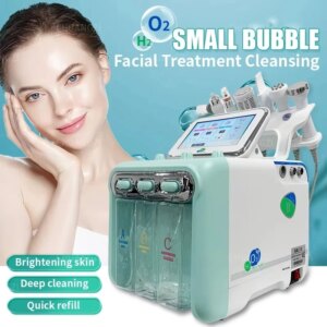 H2O2 New Hydrogen Oxygen Small Bubble Beauty Machine  Hydro Dermabrasion Rejuvenation Tightening Skin Care Face Spa