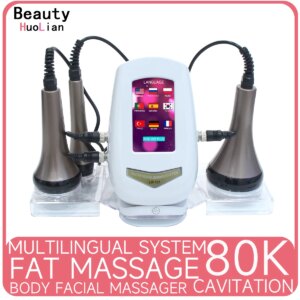 3 in 1 80K Cavitation Ultrasonic Fat Slimming Cellulite Machine  Body Shaping Massage RF Facial Skin Tightening Lifting Device