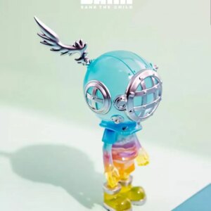 Sank Toys Sank The Child Little Sank Blue Night Resin Painted Collection Figurine Figure Model Statue