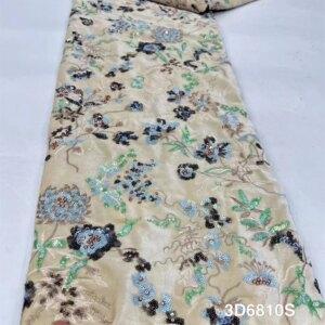 African velvet lace fabric 2024 high quality seuqins lace embroiodery nigerian lace fabric for wedding women dress