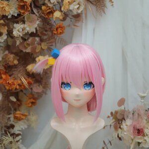 Kigurumi Goto Ichiri Kigurumi mask full headband lock cosplay headshell props costume anime game