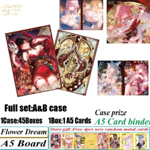 YunYi Card Flower Dream A5 Size Collection Card Happy Hobby Spicy Waifu Board Doujin Booster Box Hutao Ganyu Rare Card Toy Gift