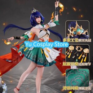 Yu-Cosplay Game Honkai Star Rail Yunli Cosplay Costume Women Cute Dress Party Suit Halloween Carnival Uniform Custom Made