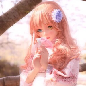 Customized Crossdressing Resin Cosplay OR Kigurumi Male To Female Mask Wig With Fake Eyes Anime characters Cosplay Kigurumi Mask