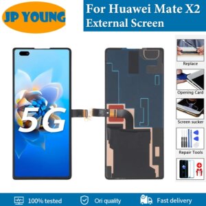 6.45″ Original External Screen For Huawei Mate X2 LCD Display Digital Assembly TET-AN00 Small LCD Repair Parts Replacement
