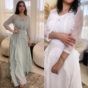 Customized Jersey Pleat Cocktail Party A-line O-Neck Bespoke Occasion Gown Midi es Saudi Arabia Dresses
