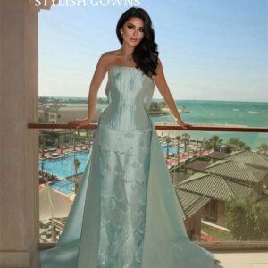 Customized Evening Dresses Exquisite Simple Classic Simple High quality Applique Pattern Pleat A-line Strapless Long Dresses