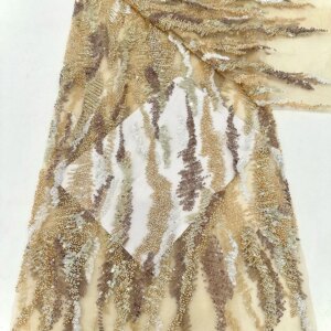 African Groom Sequin Lace Fabric 5 Yards 2025 High Quality Fashion French Nigerian Tulle Lace Wedding Party Dress Material Sewn