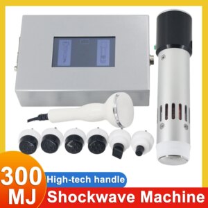 300mj Shockwave Therapy Machine 7 Heads Improve Circulation Promote Healing Shockwave Massage Device 2in1 Shockwave Massage Mach