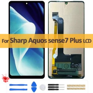6.4″ Original OLED For Sharp Aquos Sense7 Plus LCD Display Screen Touch Digitizer Assembly For Sharp A208SH Screen Replacement