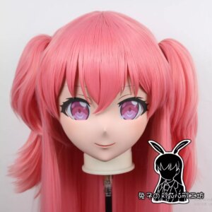 (RB242912)Customize Lockable Full Head Resin Cartoon Cosplay Japanese Character Anime Role Play Kigurumi Mask With Back Shell