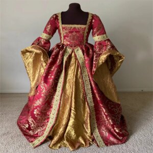 18th Century Costume Women French Victorian Baroque Rococo Prince Marie Antoinette Costume Wedding Dress Ball Gown