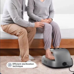 Red and Blue Light 2 in 1 Safer Design Portable Electric Terahertz Wave Frequency Heater Therapy Device Foot Massage