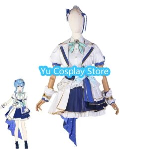 Yu-Cosplay Hoshimachi Suisei Cosplay Costume Women Cute Dancing Dress Anime Clothing Halloween Carnival Uniforms Custom Made