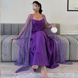 Customized Evening Saudi Arabia Jersey Draped Clubbing A-line Square Neck Bespoke Occasion Gown Long Dresses