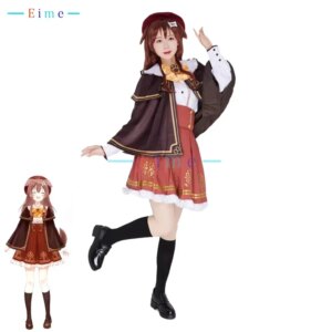 Inugami Korone Cosplay Costume Vtuber Cosplay Women Cute Party Dress Suit Halloween Carnival Uniforms Custom Made