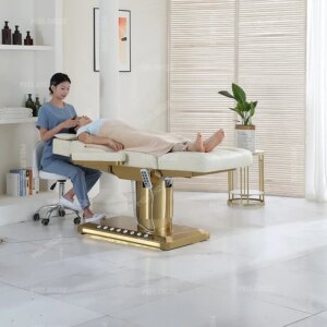 Factory  Wholesale Luxury Pink  salon furniture equipment  electric beauty spa  facia bed  Massage table lash bed