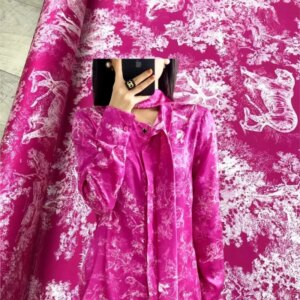New Product 21 momme twill Stretch Silk Fabric Printed Clothing