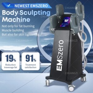 HIEMT 6500W RF 15T 200HZ EMSZERO Body Shaping Machine Muscle Growth Fat Burn High-Intensity Electromagnetic Stimulator