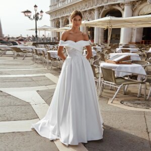 LRosella Wedding Dress A-Line Crepe Appliques Pleat Floor-Length sleeveless Strapless Elegant Exquisite For Women 2024 فساتين