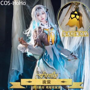 COS-HoHo Honkai: Star Rail Firefly Game Suit Elegant Dress Uniform Cosplay Costume Halloween Party Role Play Outfit Women XS-3XL