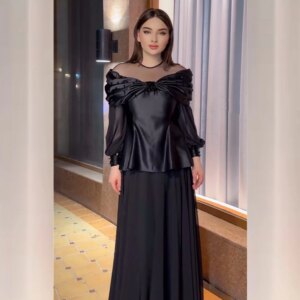 Customized Sizes Available Chiffon Sequined Ruched A-line O-Neck Prom Dresses Intricate Matching Classic Exquisite Exquisite
