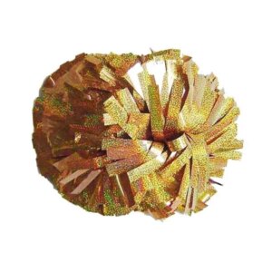 30pcs Hot Selling Metallic Cheer Teen Girls Cheerleading Pom Poms with Baton Handle