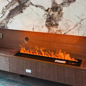 Atomization Fireplace 3D Modern Mist with Timer Touch Water Steam Electric Fireplace APP Remote Control Interior Decoration