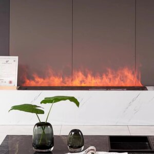 5 Years Warranty 3d led flame steam electric fireplace water vapor