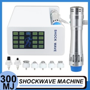 300MJ Shockwave Therapy Machine Shoulder Pain Removal Body Relaxation Health Care Professional Shock Wave with Seven Heads