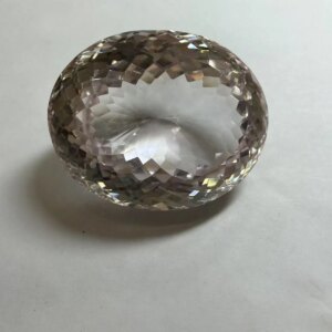 Sapphire white corundum material 60×70mm large oval super flash showcase white with powder super beautiful hardness exceeding 9