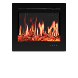 26″ Recessed LCD Electric Fireplace W Multi Flame Color And Effects Burning Sound