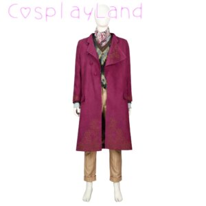 Willy Cosplay Hat Costume Chalamet Wonca Cosplay Suit Outfits Movie Chocolate Men Fancy Halloween Comic Con Roleplay Clothes