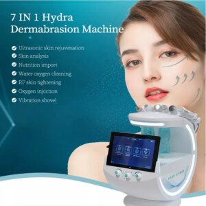 Multifunction Smart Ice Blue Ultrasonic Aqua Skin Scrubber Dermabrasion Hydra Skin Facials Machine With Skin Analysis System