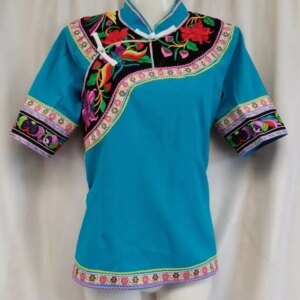 Guizhou Minority Buyi Costume Design Embroidery Women’s Jacket Ethnic Style Performance Suit