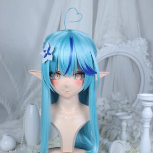 Customize Character Female/Girl Resin Kig Full Head With Lock Anime Cosplay Japanese Anime Kigurumi Mask