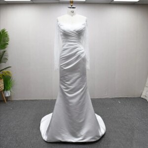 Brautkleid 2025 Sweetheart Long Sleeve Lace Wedding Dress Button Back Sexy Mermaid Bridal Dress